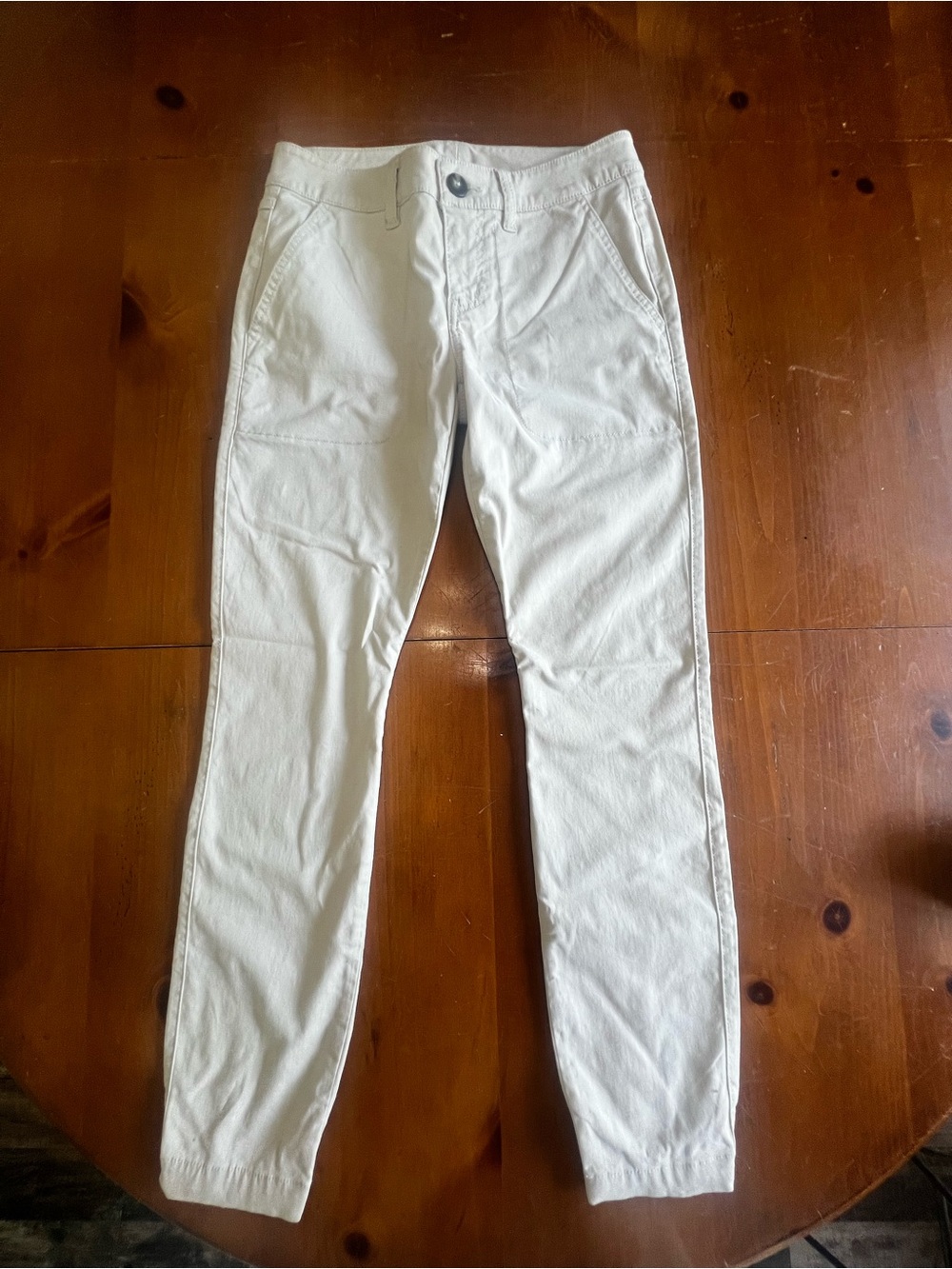 Women’ Off-white Stretch Utility Pants
